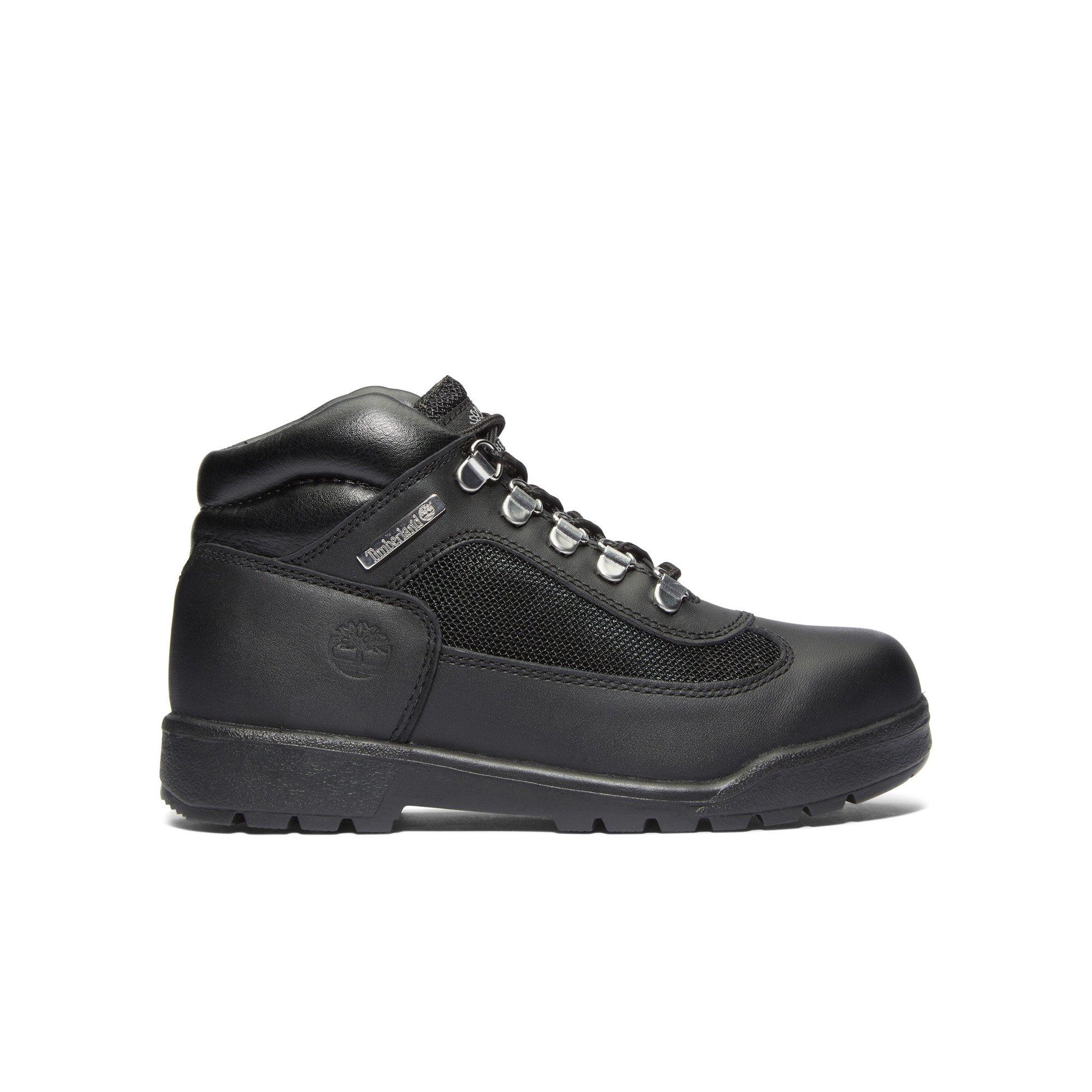 Timberland Field Mid Black Grade School Boys Boot Hibbett